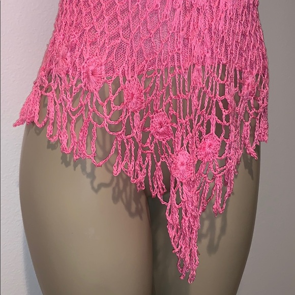 Handmade knit halter top - Picture 4 of 8